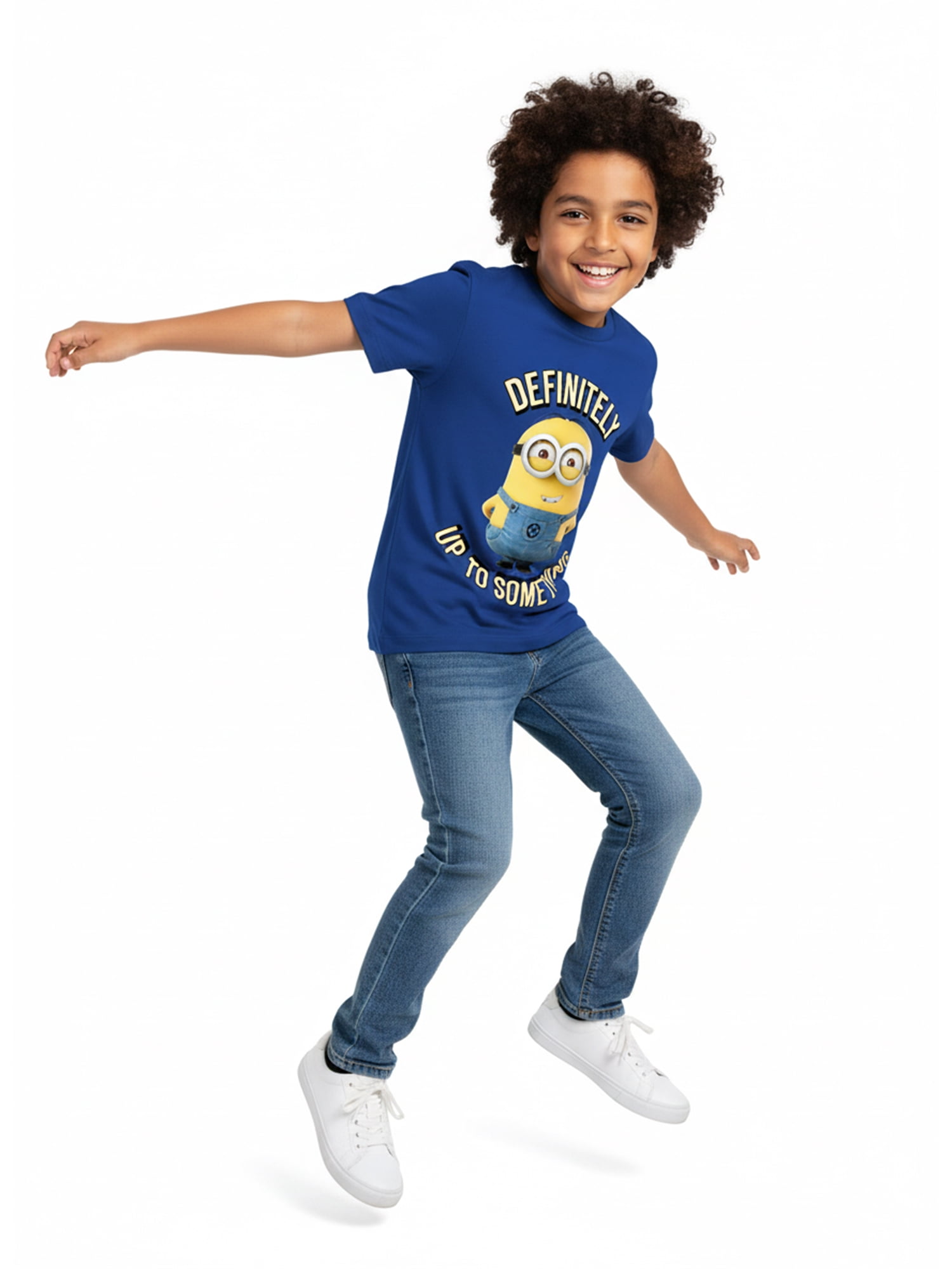 Minions, Boys' & Big Boys', Up To Something, Graphic Short Sleeve T-Shirt, Sizes 4-18