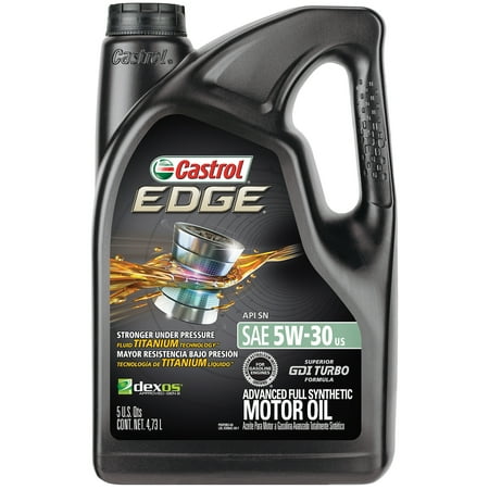 Castrol EDGE 5W-30 Advanced Full Synthetic Motor Oil, 5 (Best 5w30 Motor Oil)