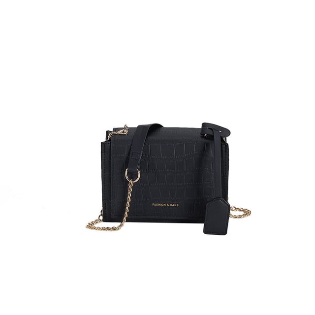 Bolso bandolera para mujer Bolso de hombro con diseño de piedra informal Bolsos con cadena (Negro 1) Ehuebsd Para Estrenar