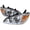 Chrome Housing Clear Lens, variant on Spec-D Tuning LED Tube Projector Headlights Black Compatible with 2004-2005 Honda Civic 2/4 Door, Left + Right Pair Headlamps Assembly