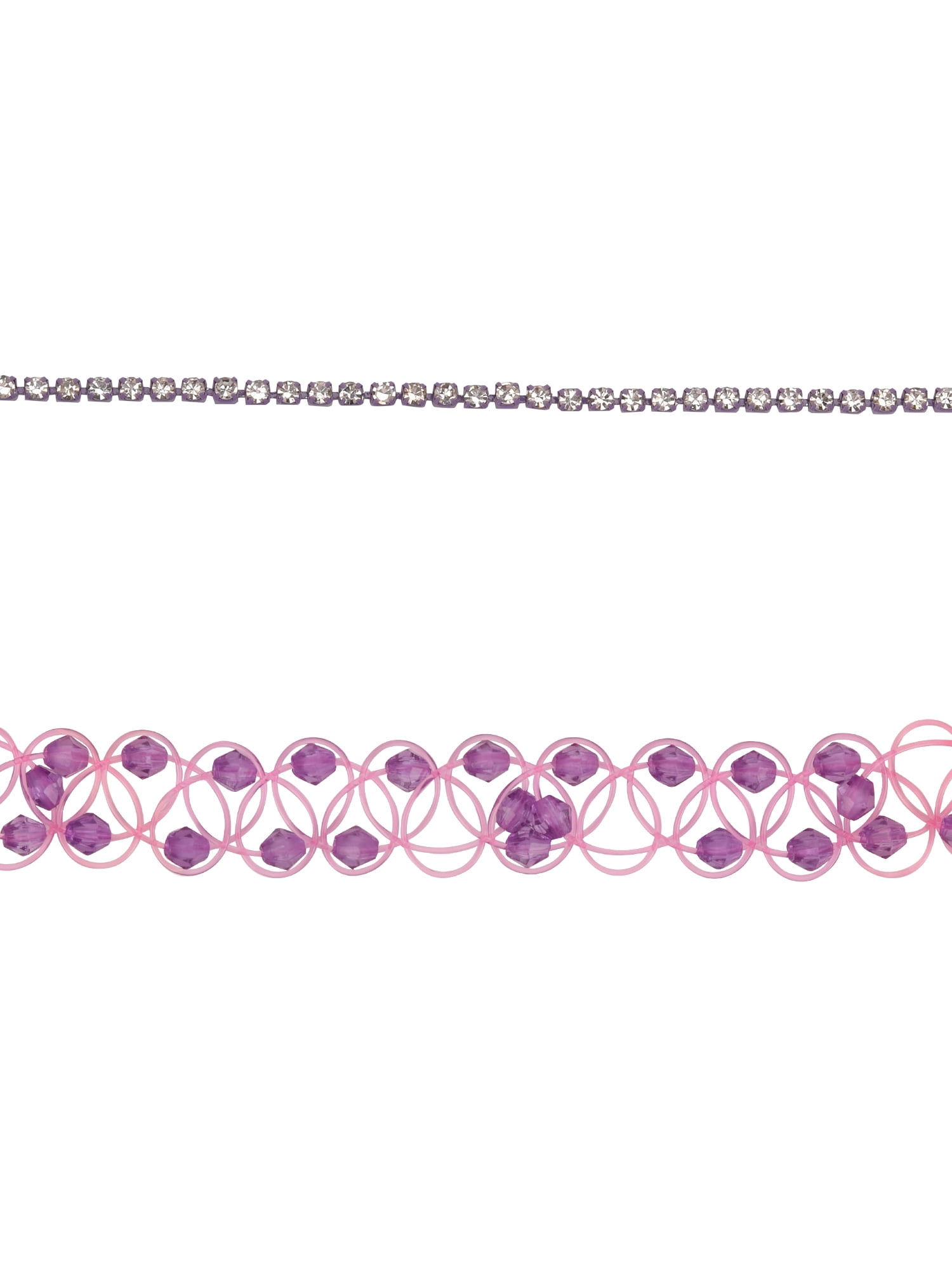 Wonder Nation Female 5pc Silver-Tone Flower and Star Choker Set