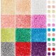 thumbnail image 1 of 6600 cuentas de vidrio pequeñas de 2 mm con agujero de 1 mm, 12 colores, espaciadoras redondas 12/0, para cintura., 1 of 6