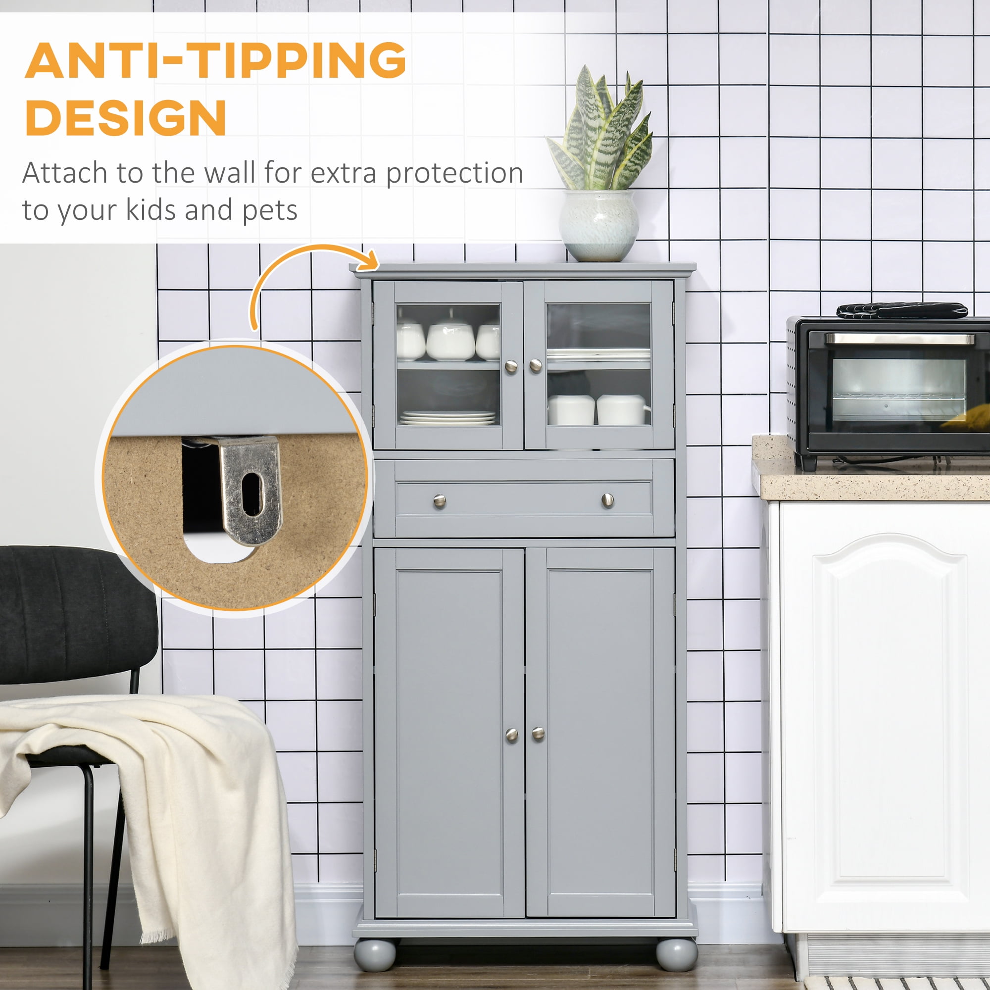 Buy 52 Traditional Kitchen Pantry, Floor Storage Small