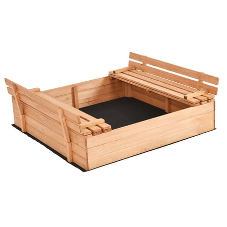 - Costway Foldable Beach Cabana Sandbox Retractable w/ Bench Seat Kids Children Outdoor