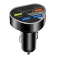 thumbnail image 1 of DQrwqpou PD66W 5 Puertos USB Cargador Coche Cargador Rápido para IPhone 15 14, 1 of 9