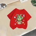 thumbnail image 2 of Fesfesfes 2-13 Years Girls Cotton Short Sleeve Shirts Toddler Soft Crewneck T-Shirts Solid Summer Tees Casual Tops for Children Everyday Wear(Red#3,12-13 Years), 2 of 9
