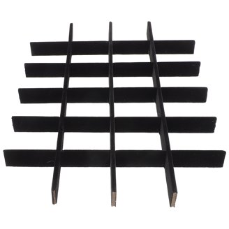 Clear PVC Window Jewelry Display Box - 36 Slot Ring Tray Organizer With Black Velvet, Showcase Storage Case