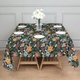 thumbnail image 3 of Pioneer Flower Floral Print Pattern Square Tablecloth,Waterproof Square Table Cover,Wipeable Spillproof Washable Table Cover for Home Kitchen Party Decor 52"x52"(132x132cm), 3 of 6