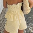 thumbnail image 6 of MAIHAN Womens Two Piece Outfits Women Clothing Shirt Tops Shorts Clothes Sets Pant Sets Women 2 Piece Outfits Cotton Outfits Sets, 6 of 7