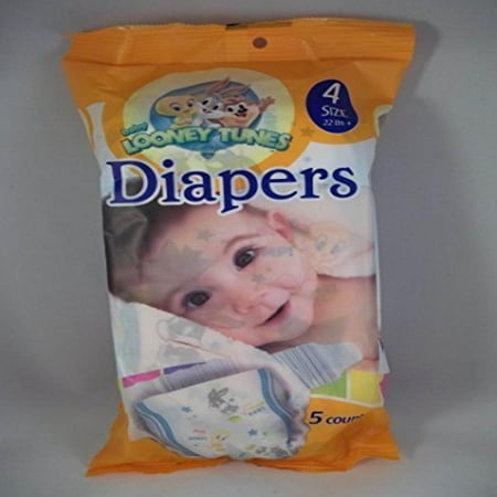 UPC 639277063656 product image for Baby Looney Tunes Size 4 Diapers (5 Count) Bugs Bunny Tweety Bird Licensed | upcitemdb.com