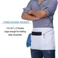 thumbnail image 4 of Waist Apron with 3 Pockets - Waitress Waitress Short Apron (White) Tw, 4 of 5