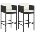 thumbnail image 2 of vidaXL Bar Stool Bar Seat Counter Height Island Stool for Pub Poly Rattan, 2 of 32