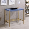 thumbnail image 3 of Pemberly Row Contemporary Wood Writing Desk with USB Port in Blue, 3 of 7