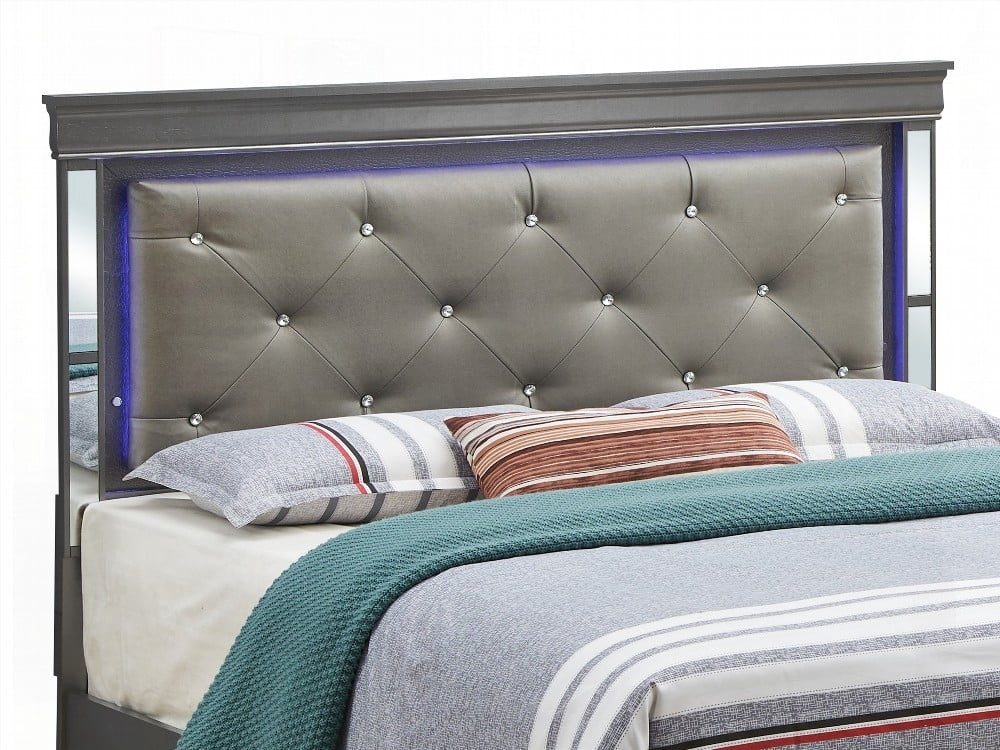 King Size Metal Platform Bed Frame with No Box Spring, Black for Master Bedroom