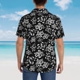 thumbnail image 6 of Balery Snake Print Men's Hawaiian Shirts Short Sleeve Beach Shirt Relaxed Fit Vacation Button Down Shirts-X-Large, 6 of 9