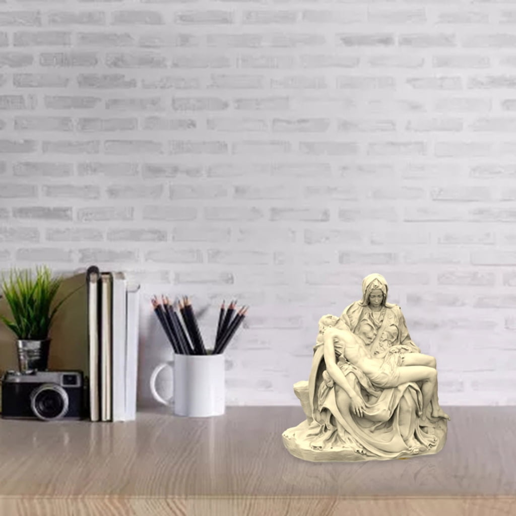 Pieta Silicone Molds Retro Roman Statue Resin Mold DIY Soap Candle Making Mold