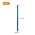 thumbnail image 2 of Unique Bargains 4Pack 8.5' Heart Shape Stainless Steel Straws Reusable Metal Straw, Blue, 2 of 6