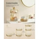thumbnail image 4 of Organizador de maquillaje SONGMICS de 3 niveles, redondo, giratorio, color champán dorado, 4 of 7