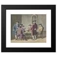thumbnail image 2 of Pieter Louw 14x12 Black Modern Framed Museum Art Print Titled - Map Playing Men in Interieur (1735 - 1800), 2 of 5