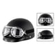thumbnail image 3 of Motorcycle Helmet Open Face Half Helmets With Goggles Visor Scarf, 3 of 4