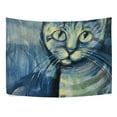 thumbnail image 3 of Pintura Gatito Azul ABPHQTO Tapiz Decoración 150x200 cm, 3 of 4
