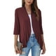thumbnail image 3 of Cárdigan de verano, cárdigan de color puro, holgado, para mujer, informal, ligero, con ingeniería de precisión, 3 of 6