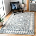 thumbnail image 2 of SAFAVIEH Micro-Loop Chantel Medallion Area Rug, Ivory/Blue, 4' x 6', 2 of 7