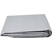 Tarps Now 12 Mil Waterproof Poly Tarps, (30' x 30'), 6oz Multipurpose Tarpaulin Cover- Silver