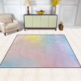 thumbnail image 2 of Yayeee Area Rugs for Living Room 5.2'x4' Non Slip Washable Bedroom Floor Carpet, Pink Wavy Striped, 2 of 5