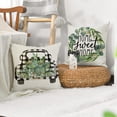 thumbnail image 4 of Buffalo Plaid Eucalyptus Leaves Pillow Covers 18x18inch Spring Farmhouse Decorations Truck Vase Bless Our Home Linen Cushion Case Gifts for Home Decor, 4 of 4
