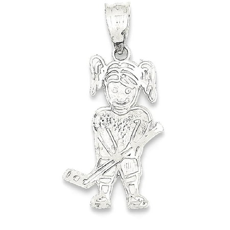Sports Mom Charm - IceCarats 925 Sterling Silver Hockey Girl Pendant Charm Necklace Sport Fine Jewelry Ideal Mothers Day Gifts For Mom Women Gift Set From Heart