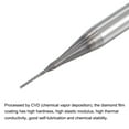 thumbnail image 3 of Uxcell 1/8" Shank 0.4mm x 3mm Diamond Film Coated Carbide Left Hand End Mill Bits 10 Pack, 3 of 6