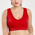 thumbnail image 4 of MZXELPRJD Soutiens-Gorge de Sport pour Femmes Grand Soutien-Gorge de Sport Sans Couture Sans Armature Bonnet Plein Soutien-Gorge Réglable Grande Taille Soutien-Gorge de Sport Rouge, 4 of 7