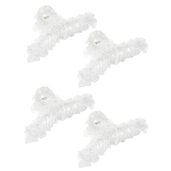 Hair Clips with Small Pearls, White 4 Pieces Pack By Trimmings