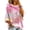 Light pink, variant on In October We Wear Pink Shirt 3D Pink Ribbon Hummingbird Floral Gradient Print Breast Cancer Hoodies 3/4 Sleeve Breast Cancer Sweatshirts For Women