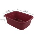 thumbnail image 2 of Utiao Lavabo grande de 18 cuartos, 3 paquetes (rojo oscuro, gris caqui), 2 of 5