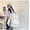 Beige White, variant on Cute Backpack for School Large Capacity Bookbags College Backpack Laptop Bookbag Casual Travel Daypacks ﻿