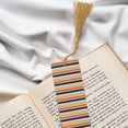 thumbnail image 6 of Kdxio Colorful Pastel Stripes Print Metal Tassel Bookmarks,Perfect Gift for Art Lovers and Bookworms Metal Bookmarks for Women, 6 of 8