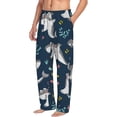 thumbnail image 2 of Daiia Friendly Smiling Sharks Men's Sleep Pant with Pockets and Drawstring,Pajama Pants-Large, 2 of 9