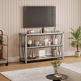 thumbnail image 5 of 47" Narrow 2-Tier Wood Entryway Table – Spacious Storage Shelves – Rustic Accent Furniture for Living Room, Hallway, Foyer, Behind Couch, 5 of 8