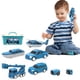 thumbnail image 5 of Herramientas y mejoras para el hogar, ingeniería de transformación magnética, coche, juguetes ensamblados, juego de juguetes de robot transformador para niños, camiones de construcción magnéticos 6 en, 5 of 5