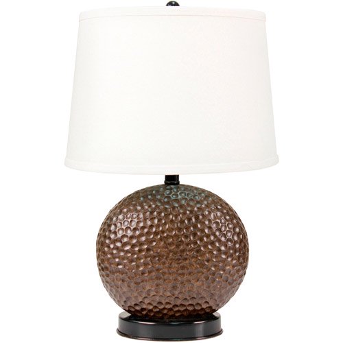 Traditional Hammered Bronze Textured Accent Table Lamp Base