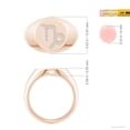 thumbnail image 4 of ANGARA Natural 0.05 Ct. Diamond Fashion Ring in 14K Rose Gold for Women (Ring Size: 11.5), 4 of 9