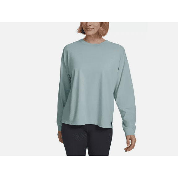 Calvin Klein Women's Long-Sleeve Crewneck T-Shirt, Medium