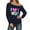 Navy, variant on I Love The 80s Sweatshirts for Women Long Sleeve Off The Shoulder Vintage 80s Sweatshirt Pullover Tops