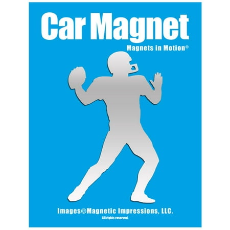 Football Player Car Magnet Chrome