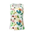thumbnail image 4 of Fotbe Floral Vintage Womens Loose Fit Casual Flowy Slim-Fit Tank Tops Athletic Round Neck Trendy Sleeveless Summer Tops for Gym and Yoga-Large, 4 of 9