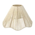 thumbnail image 2 of Pantalla de lámpara de techo estilo bohemio, cubierta para lámpara de bricolaje, accesorios de iluminación a prueba de polvo, decoración rústica Beige, 2 of 8