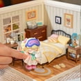 thumbnail image 3 of Rolife Plastic House Building Set Toy DIY Miniature Dollhouse Playset with LED for Mini Figures Construction Toys Diorama Kit Gifts for Teens Adults, 3 of 8