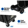 thumbnail image 3 of Urparcel Welding Cart, Rolling Welding Cart with 220 Lbs Load Capacity, Welder Cart with Wheels, Cast Iron Cart for TIG MIG Welder and Plasma Cutter Without Drawers, 3 of 6